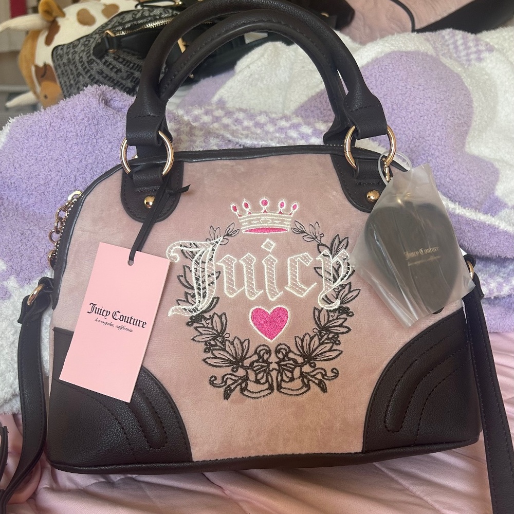 Juicy Couture Dusty Blush / Chocolate Bag NWT